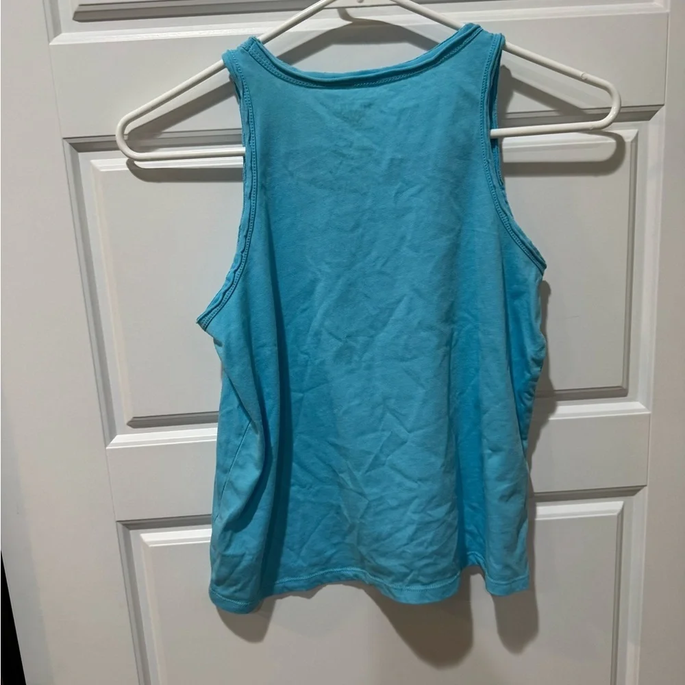 Green Tropical Print Tank Top and blue tank top bundle - Picture 7 of 7